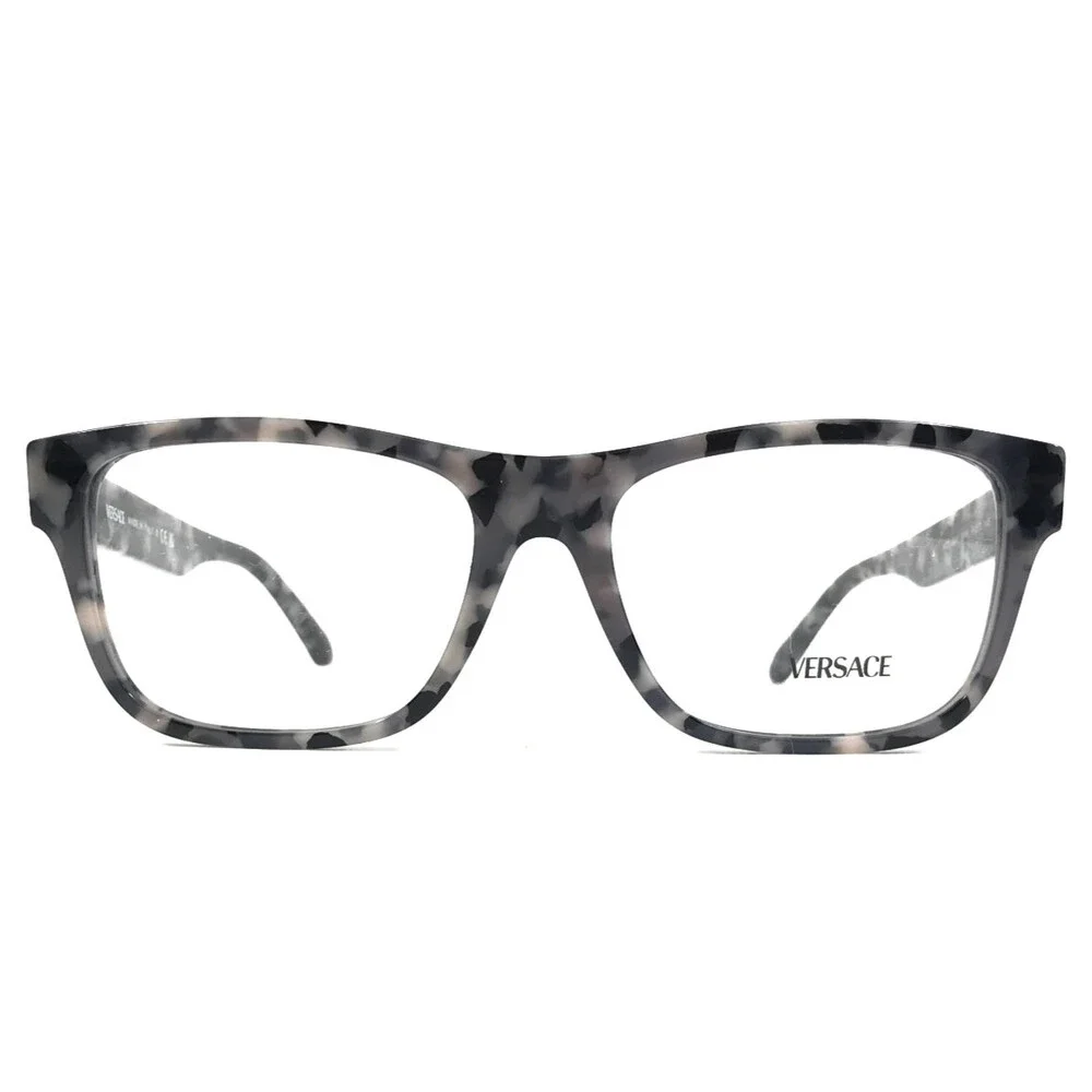 Versace Eyeglasses Frames MOD.3380 5546 Tortoise Rectangle Full Rim 56-17-145